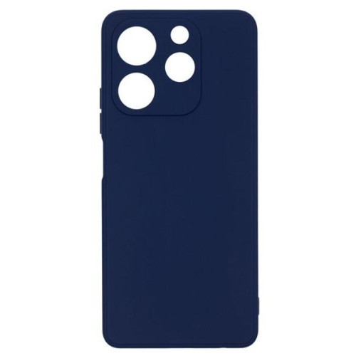 Бампер Tecno Spark 10 Pro 4G ZIBELINO Soft Matte синий с микрофиброй