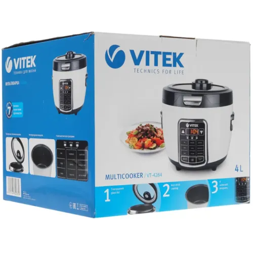 Мультиварка VITEK VT-4284 MC черный/белый