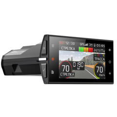 Радар-детектор Silverstone F1 HYBRID S-BOT-PRO GPS (+видеорегистратор)