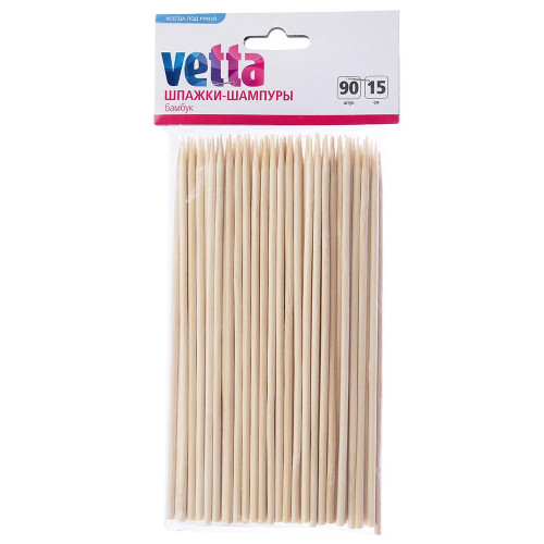Шампуры VETTA, 90 шт, бамбук, 15 см (437-210)