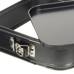 Форма для выпечки сталь разъем. DANIKS, квадратная, 24х24х7 см, черная (KB18010-24)(377917)