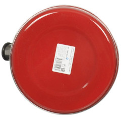 Чайник со свистком Рубин С2218, эмаль, красно-бордовый, 3,5 л. (ТМ04/35/01/05/14)(162559)