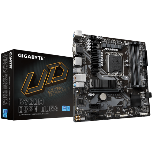М/П SOC-1700 Gigabyte B760M DS3H DDR4 Intel B760 4xDDR4 mATX AC