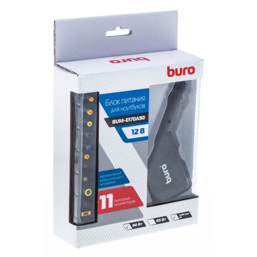ЗУ д/ноутбука BURO BUM-0170A90 90W авто
