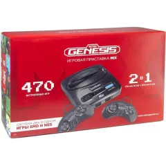 Игровая консоль Retro Genesis Mix 8+16Bit (470 игр, проводные геймпады, RCA)