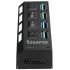 Коммутатор USB 3.0 Buro BU-HUB4-U3.0-L 4порт. черный