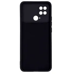 Бампер Xiaomi Poco C40 4G ZIBELINO Soft Matte черный с микрофиброй