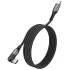 Кабель USB 3.0 Type C - Type C 1.5 м Hoco U100 5.0A PD 100W нейлон (Black)