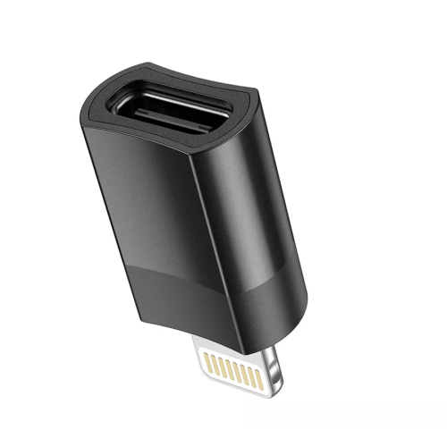 Переходник 8pin - Type C Hoco UA17 черный