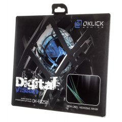 Коврик для мыши Оклик OK-F0250 Мини рисунок/линии неоновые