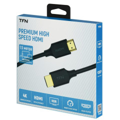 Кабель HDMI - HDMI 1.5 м TFN v2.0 Speed (TFN-H-SPD4K-1.5MBK )