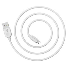 Кабель USB 2.0 A вилка - 8pin 3 м Borofone BX14 (White)