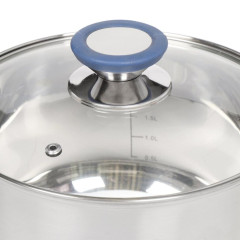 Кастрюля Daniks Сиена, нерж., индукция, 3,9 л. (SD-A93-20)