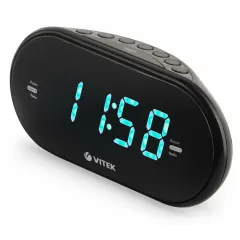 Радиочасы VITEK VT-6602 черный (*6)