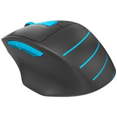 Мышь A4 Fstyler FG30 серый/синий оптическая (2000dpi) беспроводная USB (5but) голубая