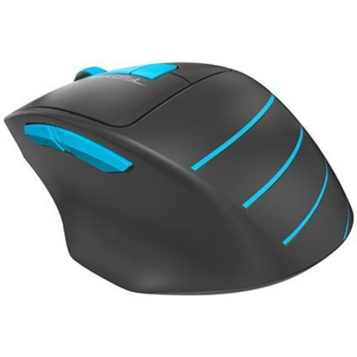 Мышь A4 Fstyler FG30 серый/синий оптическая (2000dpi) беспроводная USB (5but) голубая
