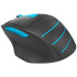 Мышь A4 Fstyler FG30 серый/синий оптическая (2000dpi) беспроводная USB (5but) голубая
