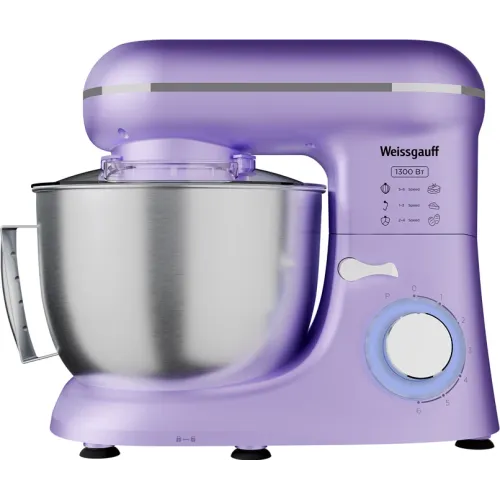 Миксер планетарный Weissgauff WSM 131 PML Prime Chef сиреневый