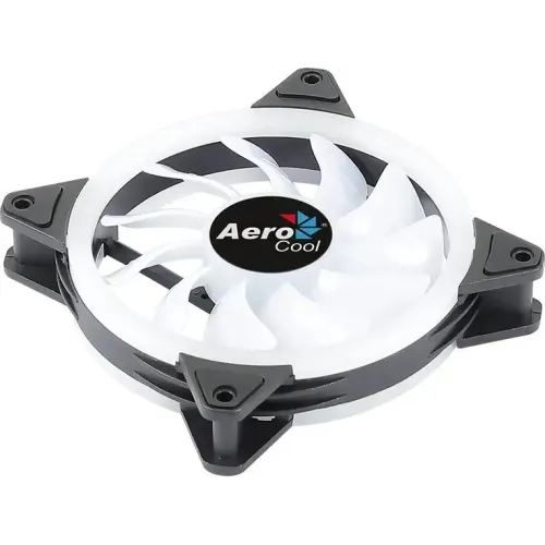 Кулер корпус 120x120x25 AeroCool Duo 12 черный ARGB 1000rpm 6-pin