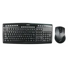 Клавиатура + Мышь A4Tech 9200F черный   