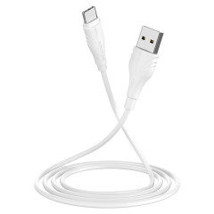 Кабель USB 2.0 A вилка - Type-C 1 м Borofone  BX18 Optimal белый