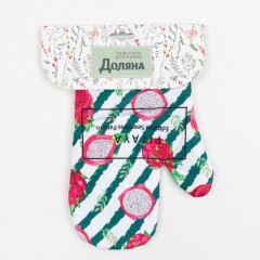 Прихватка-варежка Доляна «Папайя», текстиль, 26х16 см (6491107)