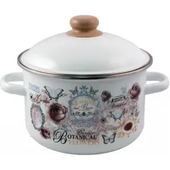 Кастрюля APPETITE Roses, эмаль, 2,0л (1RD161М)