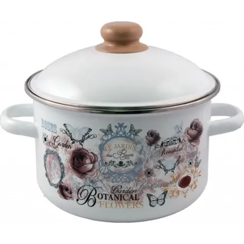 Кастрюля APPETITE Roses, эмаль, 2,0л (1RD161М)