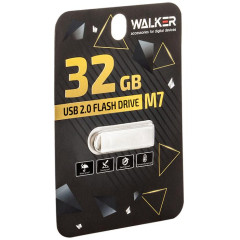 Карта USB2.0 32 GB WALKER M7 металл