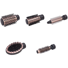 Фен-расческа King Professional KP-6003, 5в1 , черный/розовое золото (стайлер)