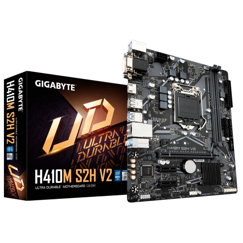 М/П SOC-1200 Gigabyte H410M S2H V2 Soc-1200 Intel H470 2xDDR4 mATX AC`97 
