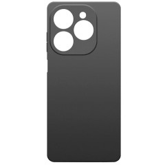 Бампер Tecno Spark 20 Pro Borasco Microfiber Case черный