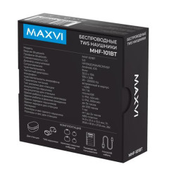 Гарнитура Bluetooth Maxvi TWS MHF-101BT черный