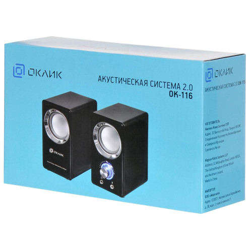 Акустика Oklick OK-116 черный