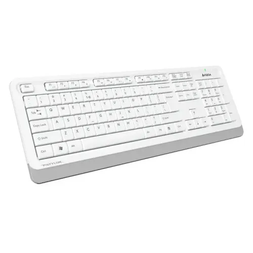 Клавиатура + Мышь A4 Fstyler FG1010 клав:белый/серый мышь:белый/серый USB Multimedia