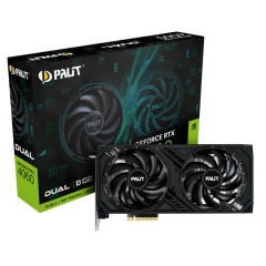 Видеокарта Palit PCI-E 4.0 RTX4060 DUAL OC NV RTX4060 8192Mb 128 GDDR6 1830/17000/HDMIx1/DPx3/HDCP R NE64060T19P1-1070D