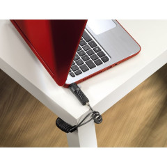 Трос безопасности для защиты ноутбука Hama NBPortableDigit(54106)3mm черный (00054106)