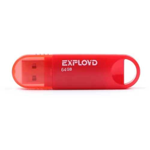 Карта USB2.0 64 GB EXPLOYD 570 красный