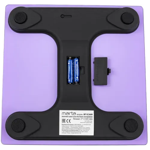 Весы напольные электронные MARTA MT-SC3600, лиловый аметист