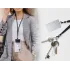 Шнурок для телефона Zibelino Square Badge черный