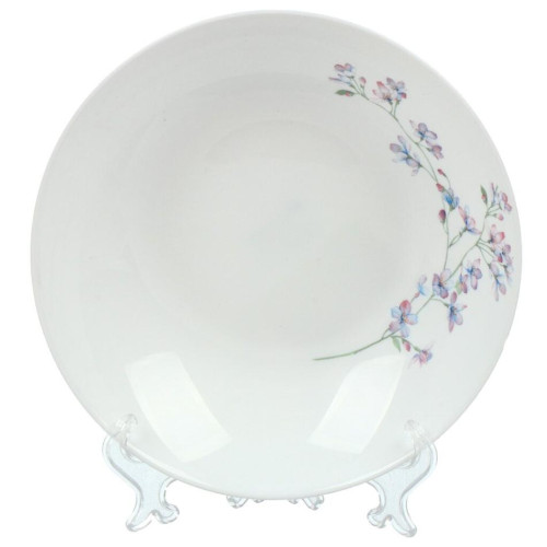 Тарелка стеклокерамика, Daniks Флер, суповая, круглая, 20 см (LPKSP-80/ 220804)(448928)