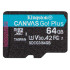 Карта micro-SD 64 GB Kingston SDCG3/64GbSP Canvas Go! Plus Class10 w/o a