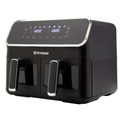 Аэрогриль GRESSEL GAF-1825, 2 чаши, черный