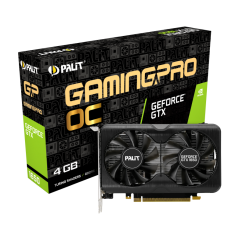 Видеокарта Palit PCI-E PA-GTX1650 GP OC 4G D6 NV GTX1650 4096Mb 128 GDDR6 1410/12000/HDMIx1/DPx2/HDC NE61650S1BG1-1175A