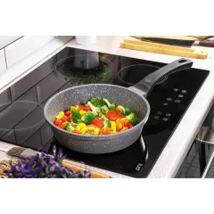 Сковорода ГУРМАН Estima серая ГМ2601 ЭЧИ индукция 26см (430987)