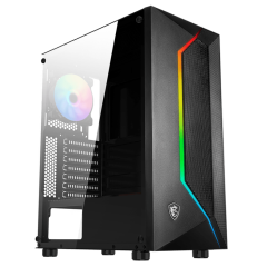 Корпус MSI MidiTower MAG VAMPIRIC 100R (ATX, без БП, ARGB, 2xUSB2.0 Type-A + USB3.2 Type-A)