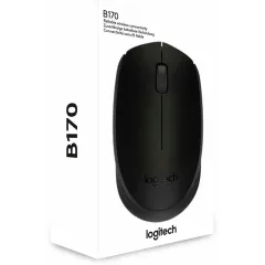Мышь Logitech B170 серый/черный оптическая (1000dpi) беспроводная USB (2but)