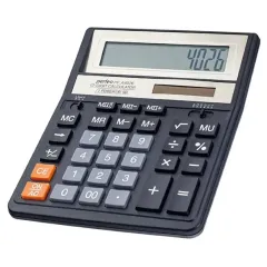 Калькулятор PERFEO (PF-A4026) бухгалтерский, 12-разр. черный