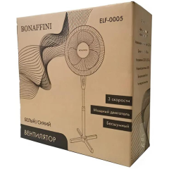 Вентилятор напольный BONAFFINI ELF-0005 белый/синий