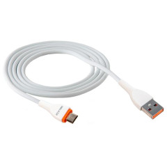 Кабель USB 3.0 A вилка - MicroUSB 1 м WALKER C565, 3.1А,поддержка QC белый